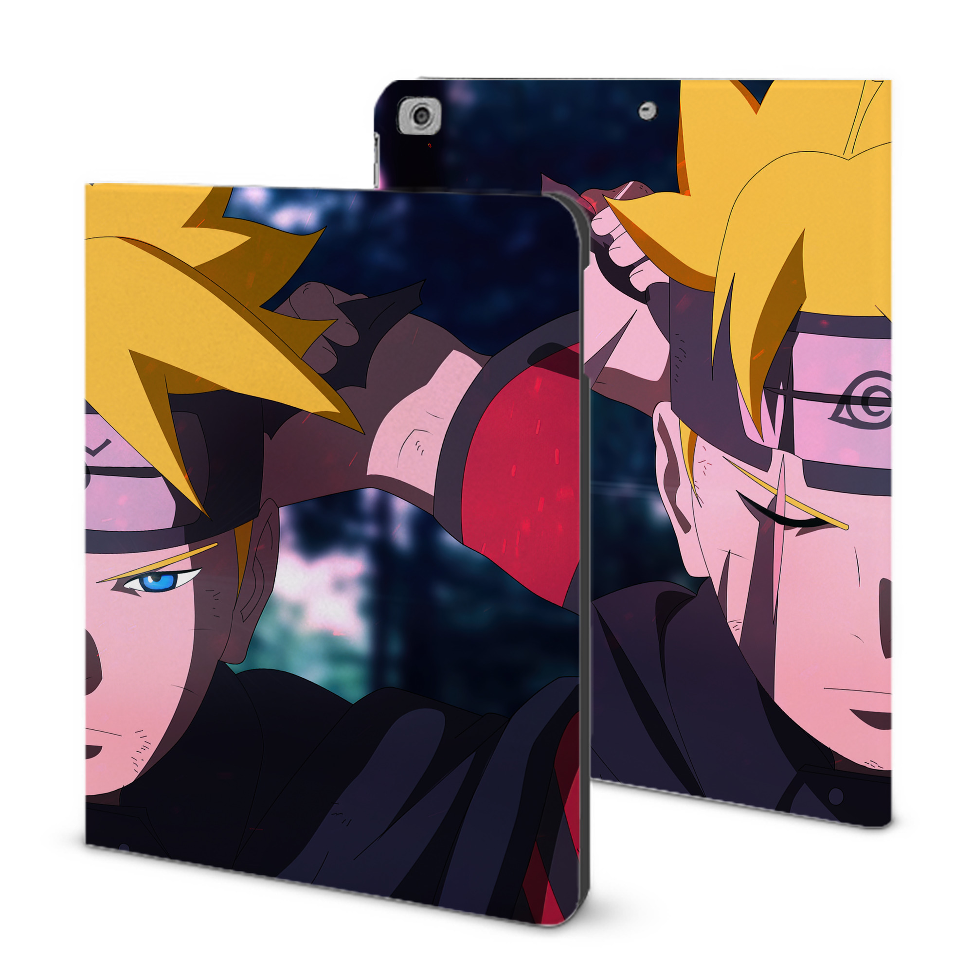 （画像用） NARUTO -ナルト- NARUTO -ナルト- 疾風伝 IPad ケース ブック型 PUレザー TPU 耐衝撃 軽量 薄型 ペン収納なし 全面保護 IPad 各モデル対応